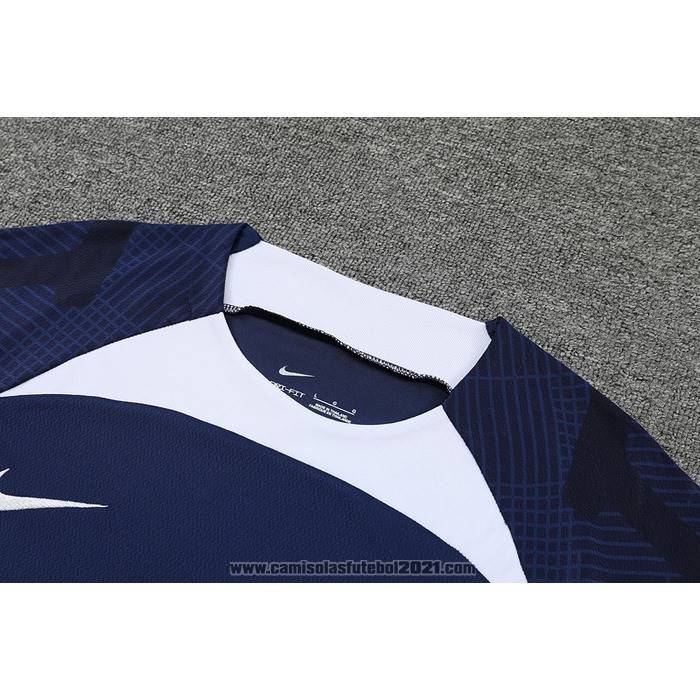 Fato de Treino Paris Saint-Germain Manga Curta 2022-2023 Azul - Calcas Curta